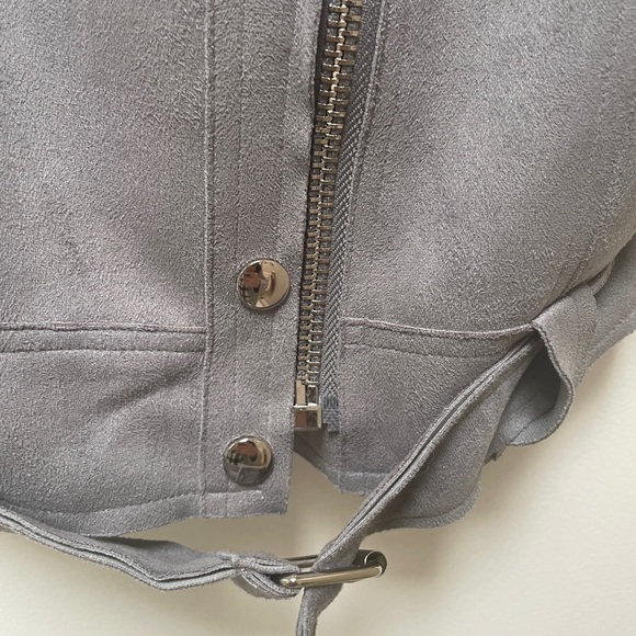 Grey Suede Like Vest - Picture 5 of 13